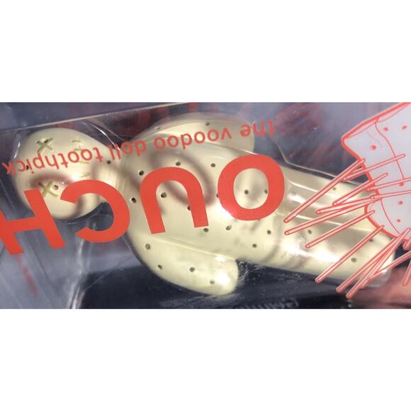 Voodoo Toothpick Holder OUCH Fred Novelty Gag Party Gift White / Ivory New - Picture 2 of 8